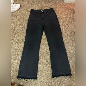 black womens jeans